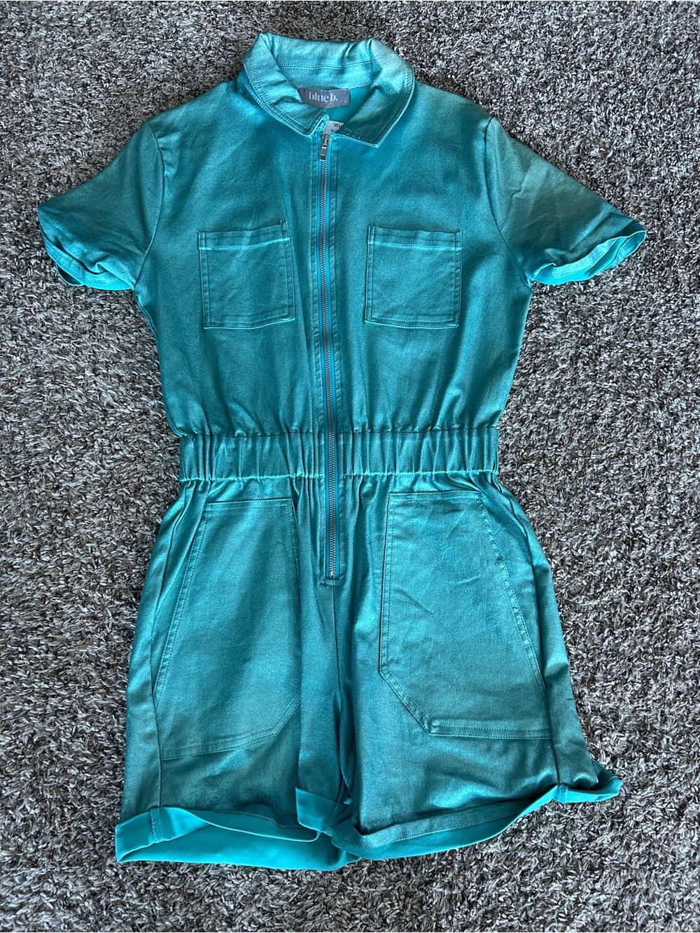 Blue B Metallic Romper
